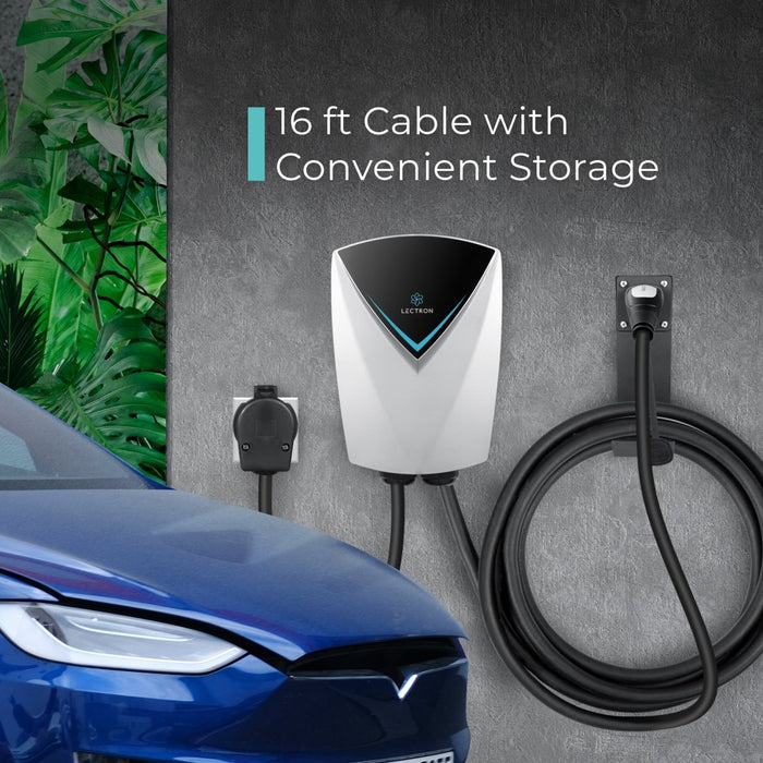 Lectron Home Level 2 NACS Tesla V-BOX Pro EV Charging Station WiFi App Version | 240V | 48 Amp | NEMA 14-50 / Hardwired
