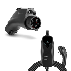 Lectron L1 J1772 Charger and 80A UL-2252 Certified Tesla to J1772 Adapter Bundle