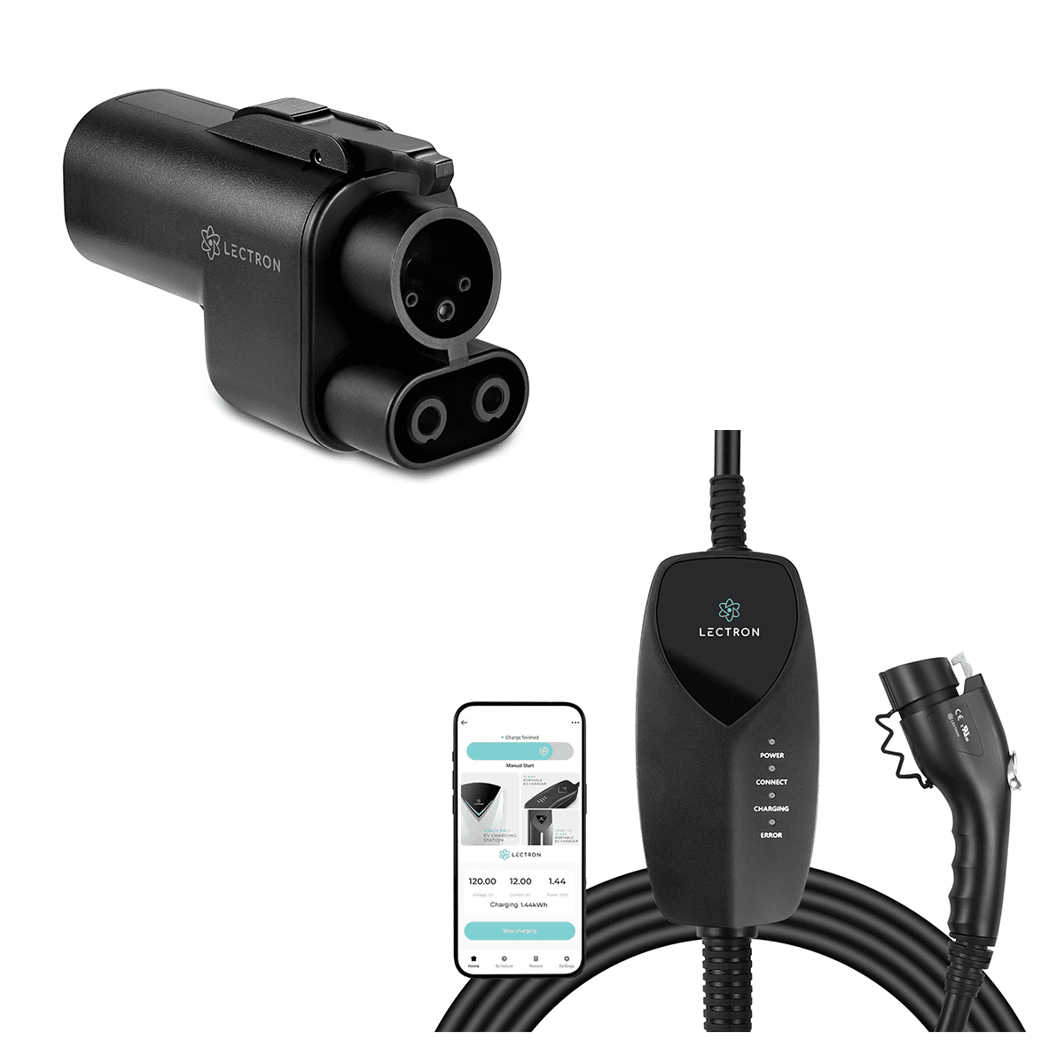 Lectron Tesla to CCS Adapter + L1 J1772 Portable Charger — Lectron EV