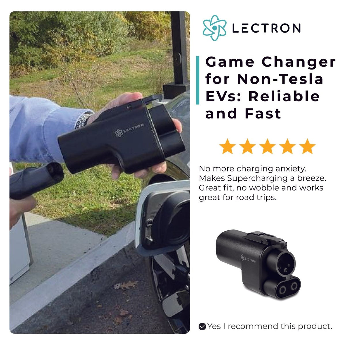 Lectron NACS to CCS Adapter with Interlock | Vortex Plus | 500A | 1,00 ...