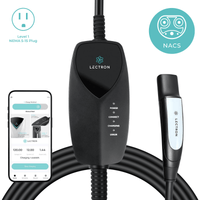 Lectron Portable Level 1 Tesla EV Charger (WiFi) with App Control | 120V | 12 Amp | NEMA 5-15 | 16 ft Cord