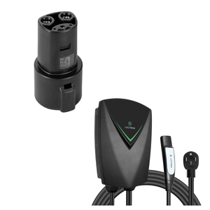 Tesla home charging bundle with a NEMA 14-50 Nexus EV charging station and J1772 to Tesla adapter for home and public AC charging.