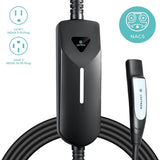 Lectron portable Level 1/2 EV charger with NEMA 5-15 & 14-50 plugs, real-time monitoring, UL-certified safety, IP67 weather resistance, and Tesla/NACS compatibility.