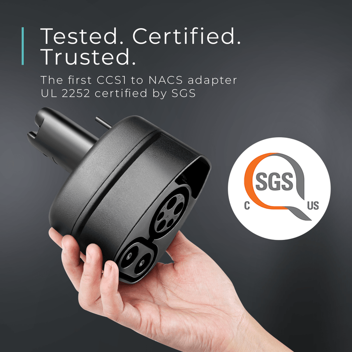 Lectron CCS to Tesla (NACS) EV Adapter | UL 2252 Certified by SGS | 1000V | 500 Amp