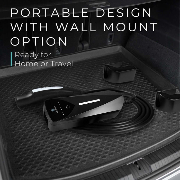 Lectron Portable Level 1 & 2 Tesla NACS EV Charger | 120V & 240V | Adjustable Current 8-40A | NEMA 5-15 & 14-50