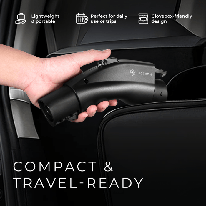 Lectron Tesla to J1772 EV Adapter | 250V | 80 Amp
