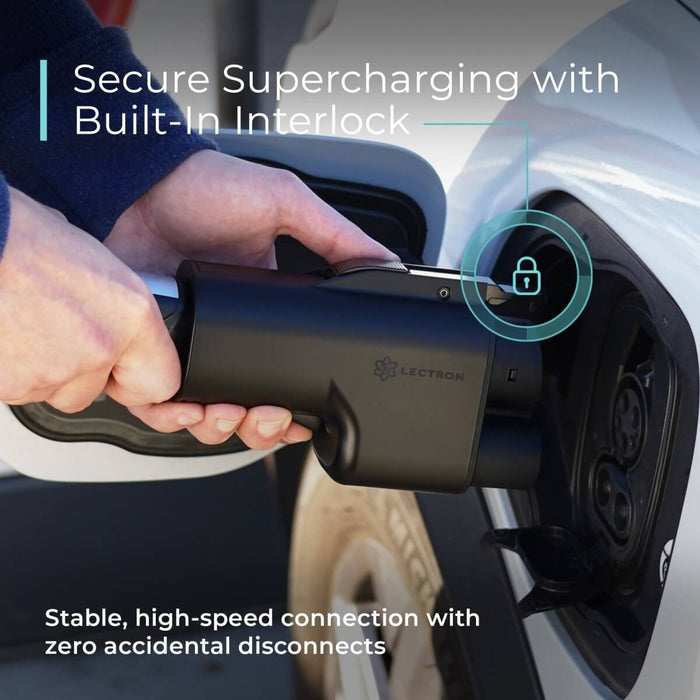Lectron NACS to CCS Adapter with Interlock | Vortex Plus | 500A | 1,000V | UL 2252 Certified | Compatible with Tesla Superchargers