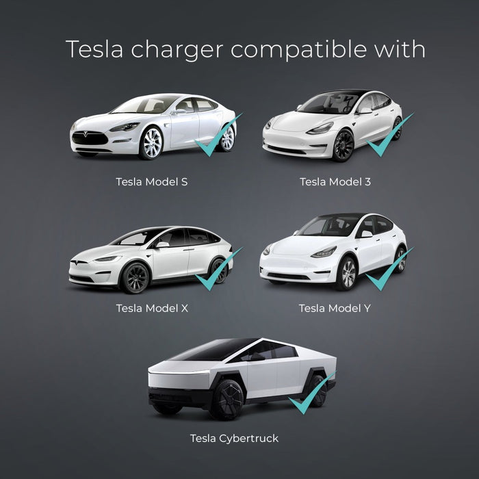 Lectron Portable Level 1 Tesla EV Charger (WiFi) with App Control |120V |12 Amp | NEMA 5-15 | 16 ft Cord