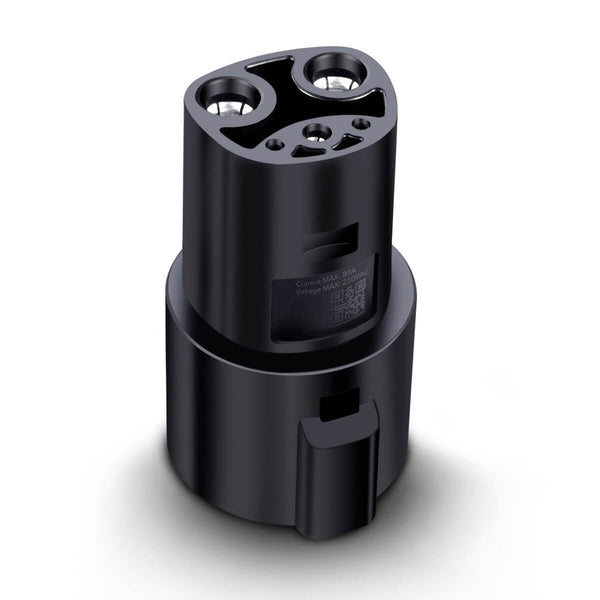 Lectron J1772 to Tesla Adapter 80 Amp 250V Compatible with Tesla Model S 3 X Y Cybertruck and All Electric Vehicles in The NACS Alliance Black