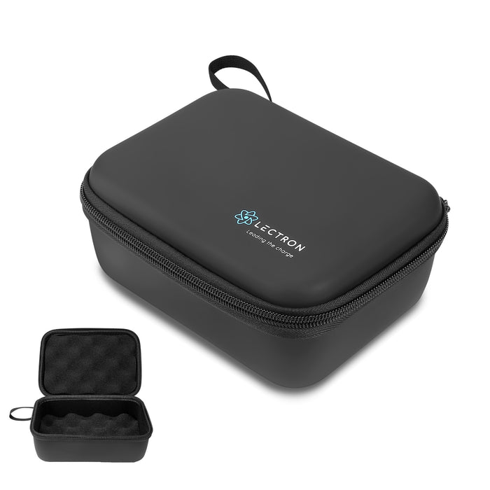 Lectron Protective Case for EV Adapters | Hard Shell Zipper Travel Case with Soft Padded Interior | Fits Most Tesla (NACS) & J1772 Charger Adapters