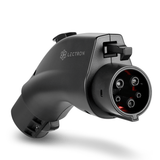 Lectron J1772 to Tesla/NACS adapter, 80 A/240 V, IP67, universal EV compatibility, fast charging, portable, UL 2252 certified