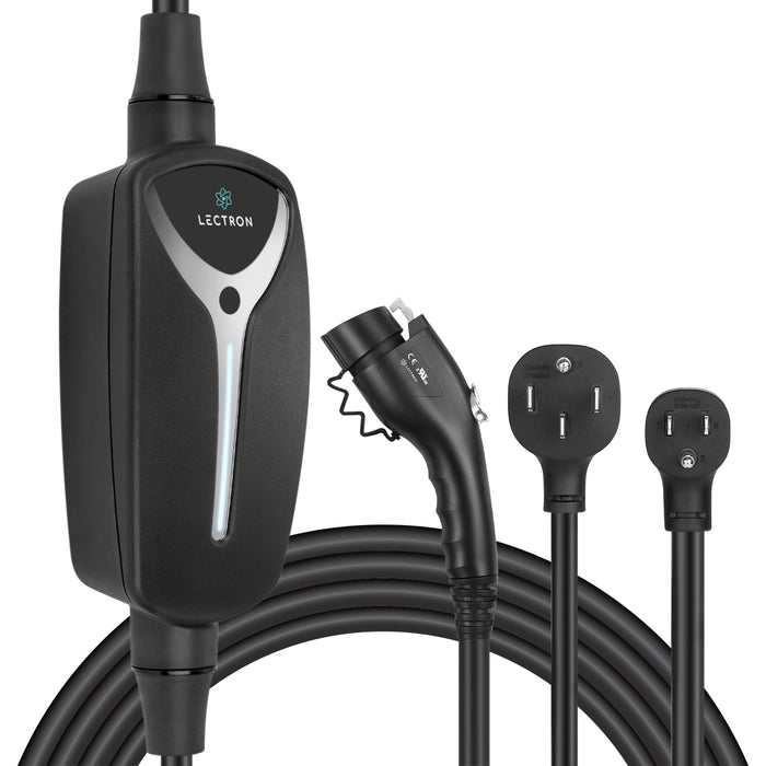 Lectron Explorer Portable Level 1 & 2 J1772 EV Charger | 120V & 240V | Adjustable Current | NEMA 5-15 & 14-50
