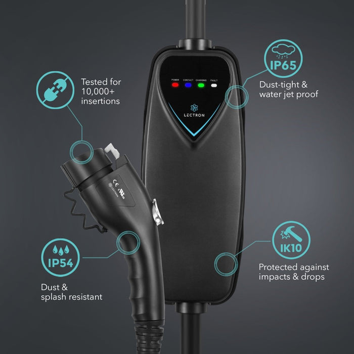 Portable Level 2 Electric Car Charger for J1772 EVs and Plug-in