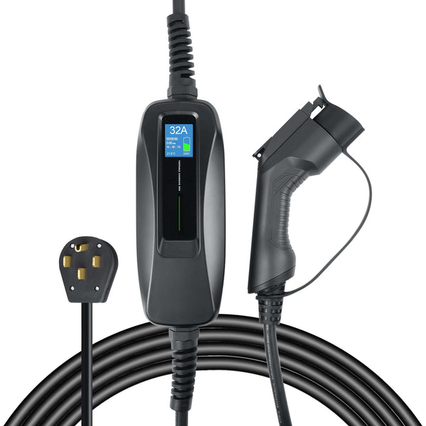 J1772 EV Charger Level 2 with 15ft Extension Cord | Lectron