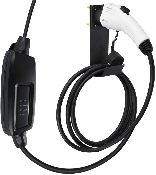 Rexing - J1772 Level 2 NEMA 14-50 Portable Electric Vehicle (EV) Charger - Up to 32A - 17' - Black
