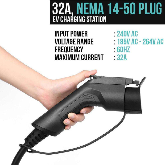 J1772 EV Charging Station NEMA 14-50 Plug with 20ft Cable — Lectron EV