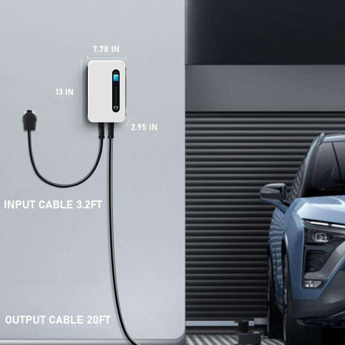 LEFANEV 40A EV Charger Level Station,9.6KW NEMA14-50 Wall Electric Vehicle Charging Station for Electric and Hybrid Vehicles with 20ft Charging Cabl - 1