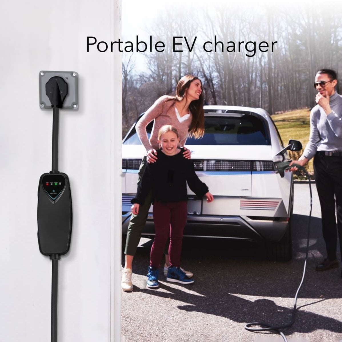 Portable Level 2 Electric Car Charger for J1772 EVs and Plugin Hybrid