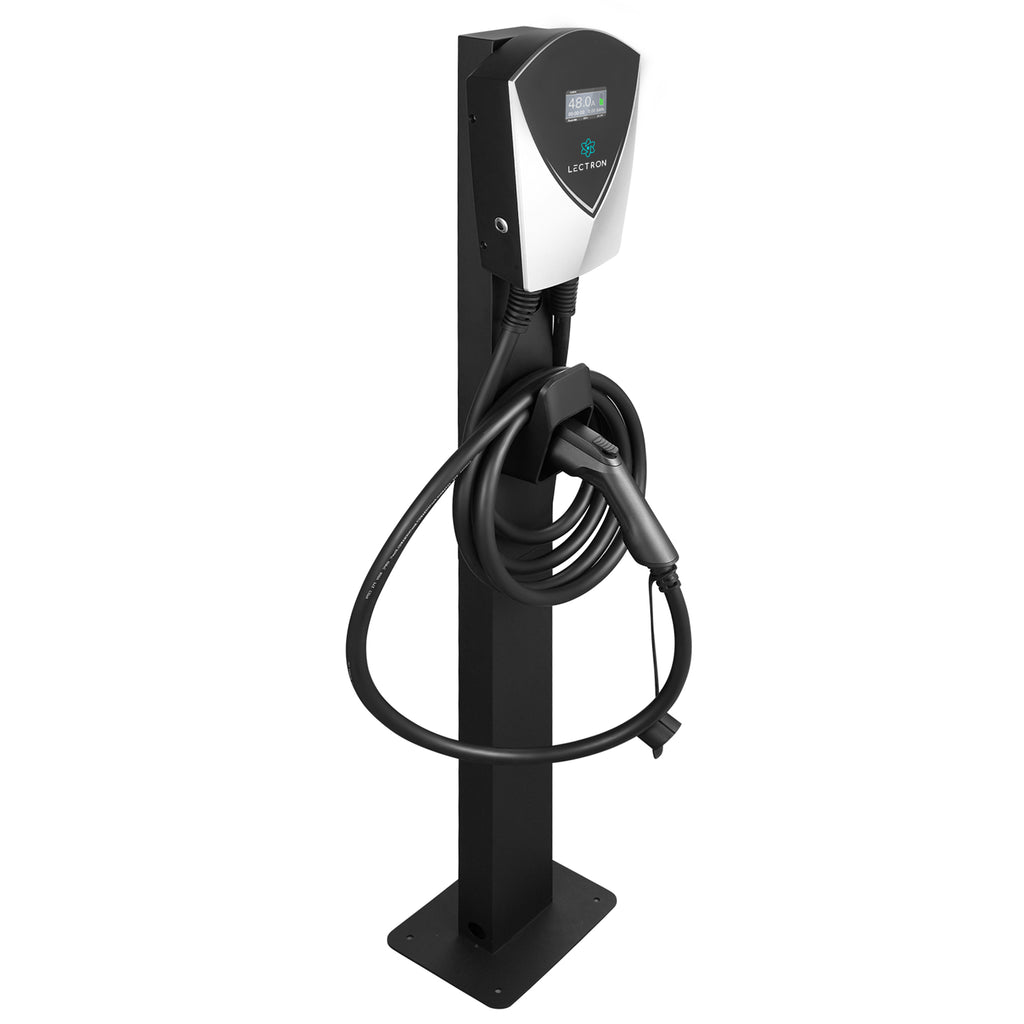 The Fern Trail EV Charger Holder Cover Accessory for Electric Vehicle Charging Stations Equipment Station Accessories Angled at MechanicSurplus.com