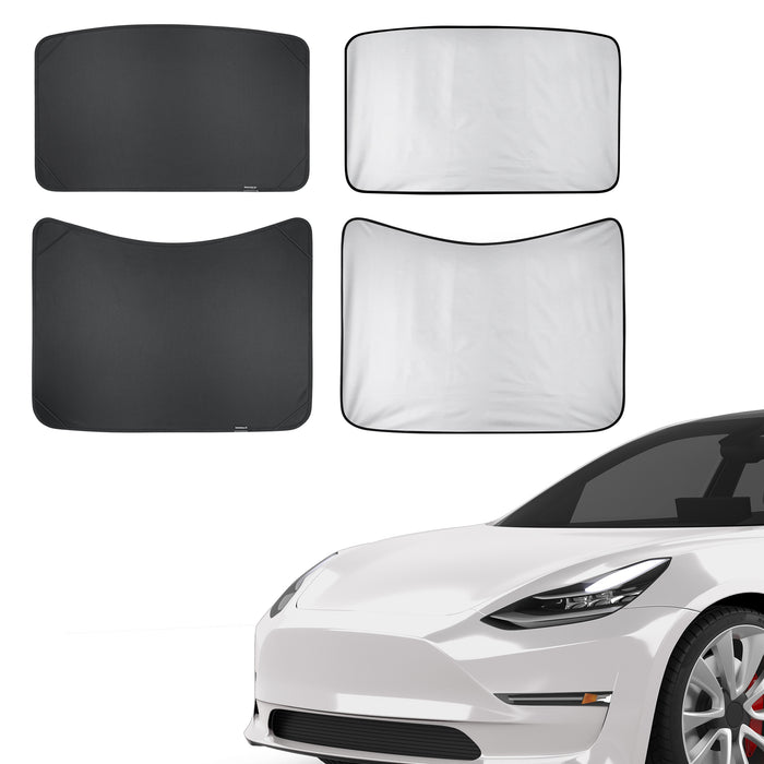  Trunk Sun Shade Pad, Elegant Car Trunk Sun Shade Pad Perfect  Fit Heat Insulation Nonslip Model 3 Y (Black) : Automotive